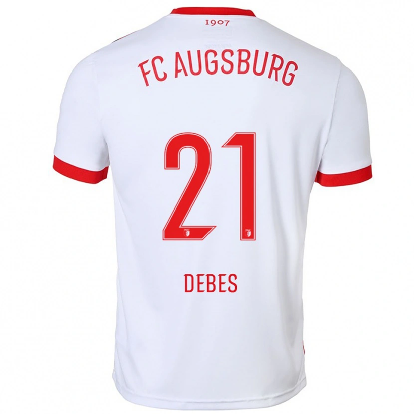 Danxen Men Magdalena Debes #21 White Red Home Jersey 2025/26 T-Shirt