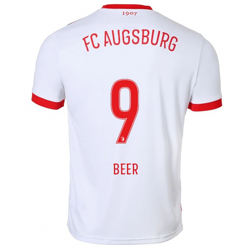 Danxen Men Eliah Beer #9 White Red Home Jersey 2025/26 T-Shirt