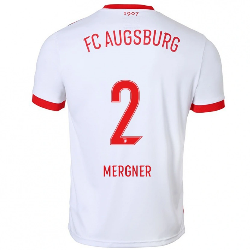Danxen Men Sandra Mergner #2 White Red Home Jersey 2025/26 T-Shirt