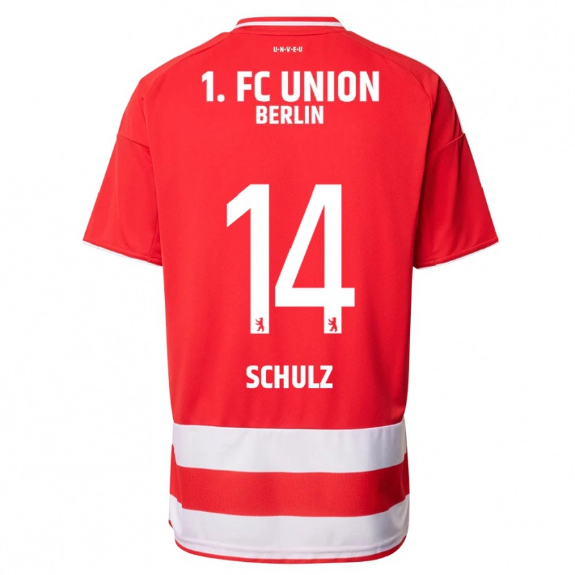 Danxen Men Ginger Schulz #14 Red White Home Jersey 2025/26 T-Shirt