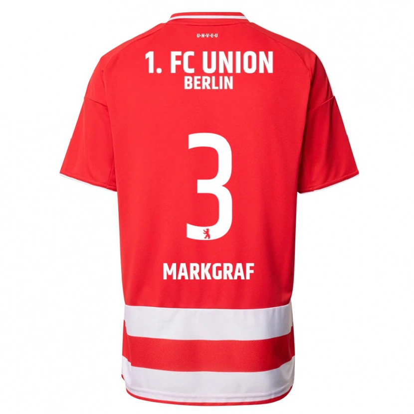 Danxen Men Andrik Markgraf #3 Red White Home Jersey 2025/26 T-Shirt