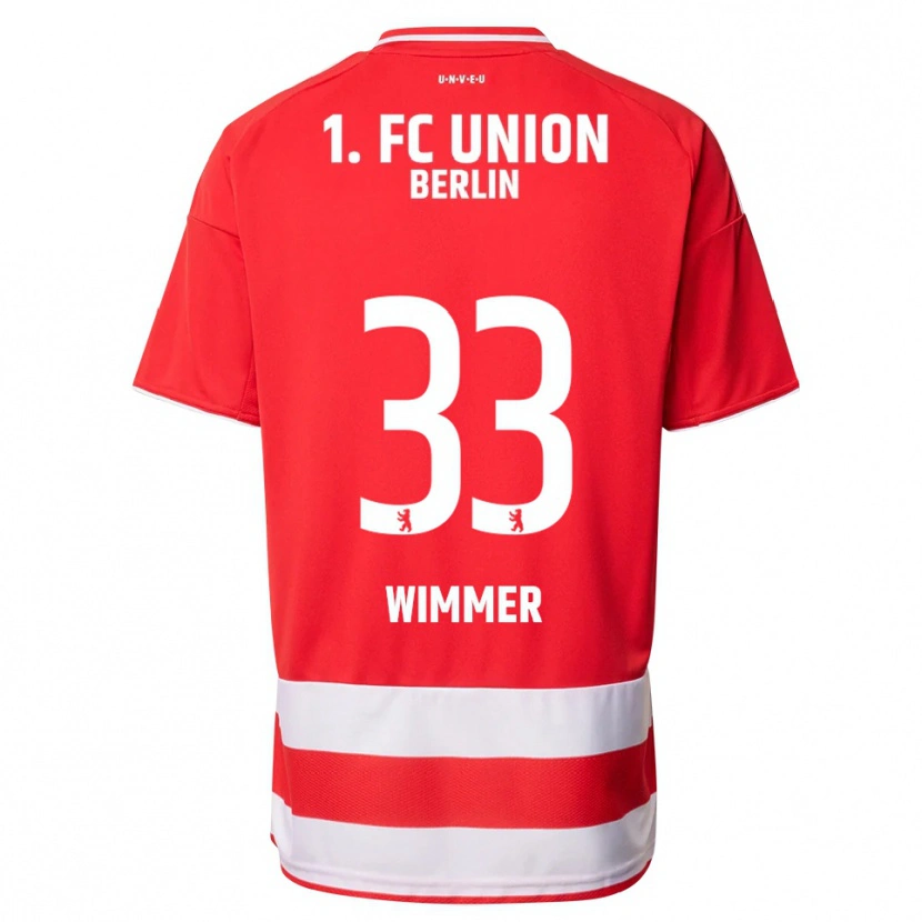 Danxen Men Pauline Wimmer #33 Red White Home Jersey 2025/26 T-Shirt