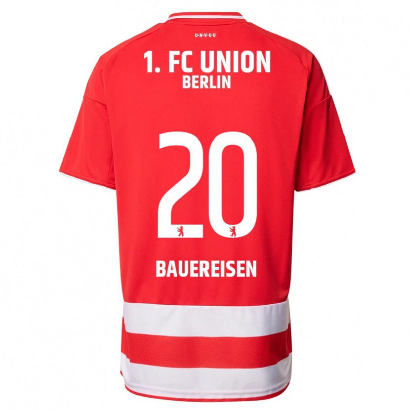 Danxen Men Nele Bauereisen #20 Red White Home Jersey 2025/26 T-Shirt