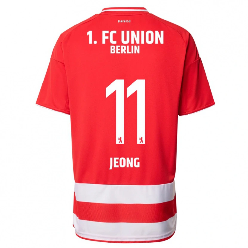 Danxen Men Woo-Yeong Jeong #11 Red White Home Jersey 2025/26 T-Shirt