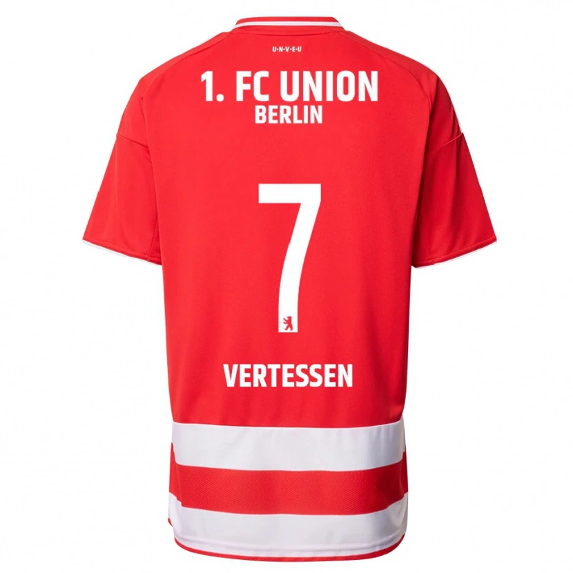 Danxen Men Yorbe Vertessen #7 Red White Home Jersey 2025/26 T-Shirt