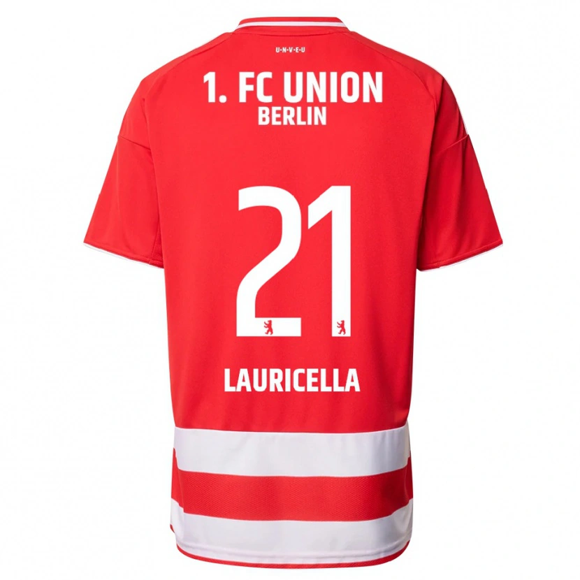 Danxen Men Guiseppe Lauricella #21 Red White Home Jersey 2025/26 T-Shirt