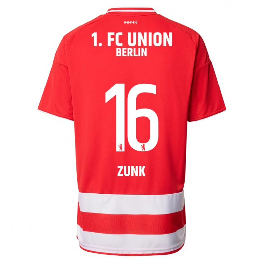 Danxen Men Niklas Zunk #16 Red White Home Jersey 2025/26 T-Shirt
