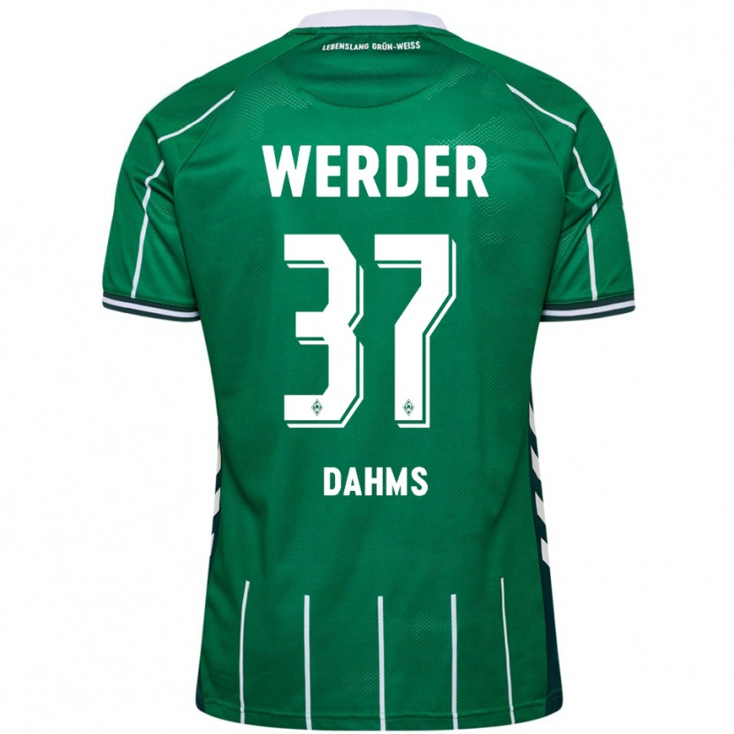 Danxen Men Lena Dahms #37 Green White Home Jersey 2025/26 T-Shirt