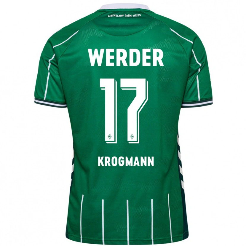 Danxen Men Avid Krogmann #17 Green White Home Jersey 2025/26 T-Shirt