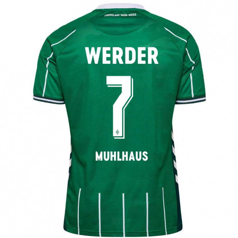 Danxen Men Larissa Mühlhaus #7 Green White Home Jersey 2025/26 T-Shirt