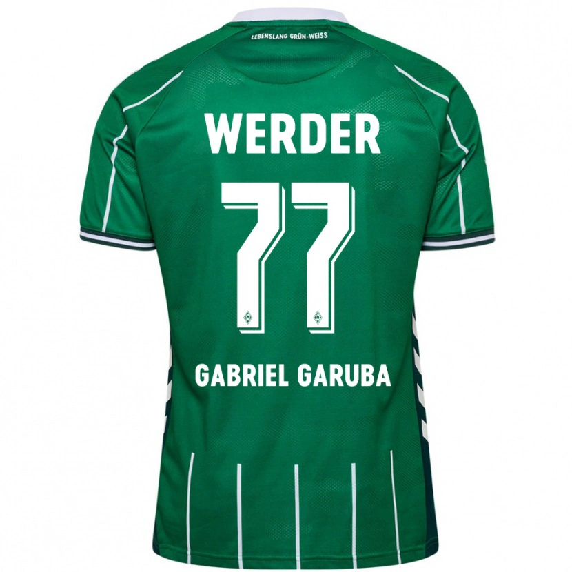 Danxen Men Najib Gabriel Garuba #77 Green White Home Jersey 2025/26 T-Shirt