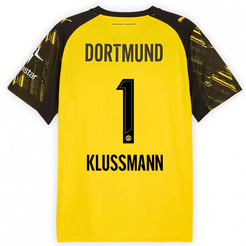 Danxen Men Leon Klußmann #1 Yellow Black Home Jersey 2025/26 T-Shirt