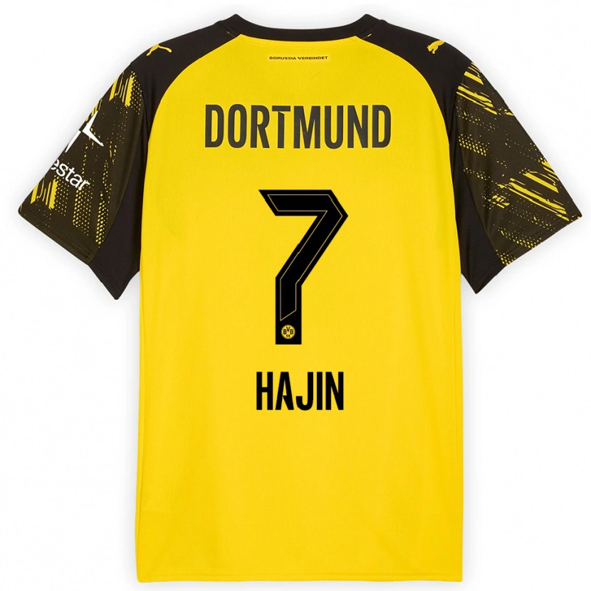 Danxen Men So Hajin #7 Yellow Black Home Jersey 2025/26 T-Shirt
