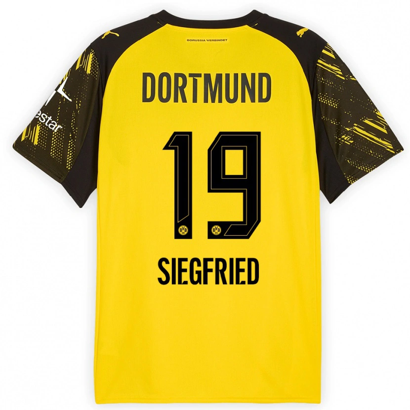 Danxen Men Janz Siegfried #19 Yellow Black Home Jersey 2025/26 T-Shirt