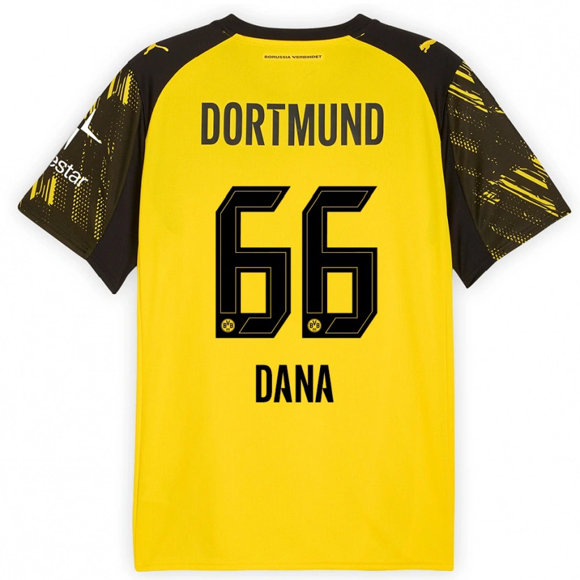 Danxen Men Bleckmann Dana #66 Yellow Black Home Jersey 2025/26 T-Shirt