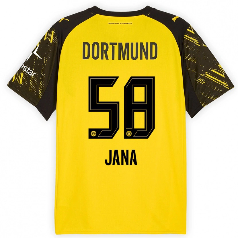 Danxen Men Nordberg Jana #58 Yellow Black Home Jersey 2025/26 T-Shirt