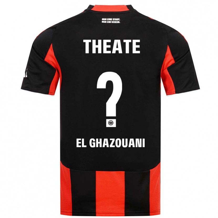 Danxen Men Mohamed El Ghazouani #0 Black Red Home Jersey 2025/26 T-Shirt