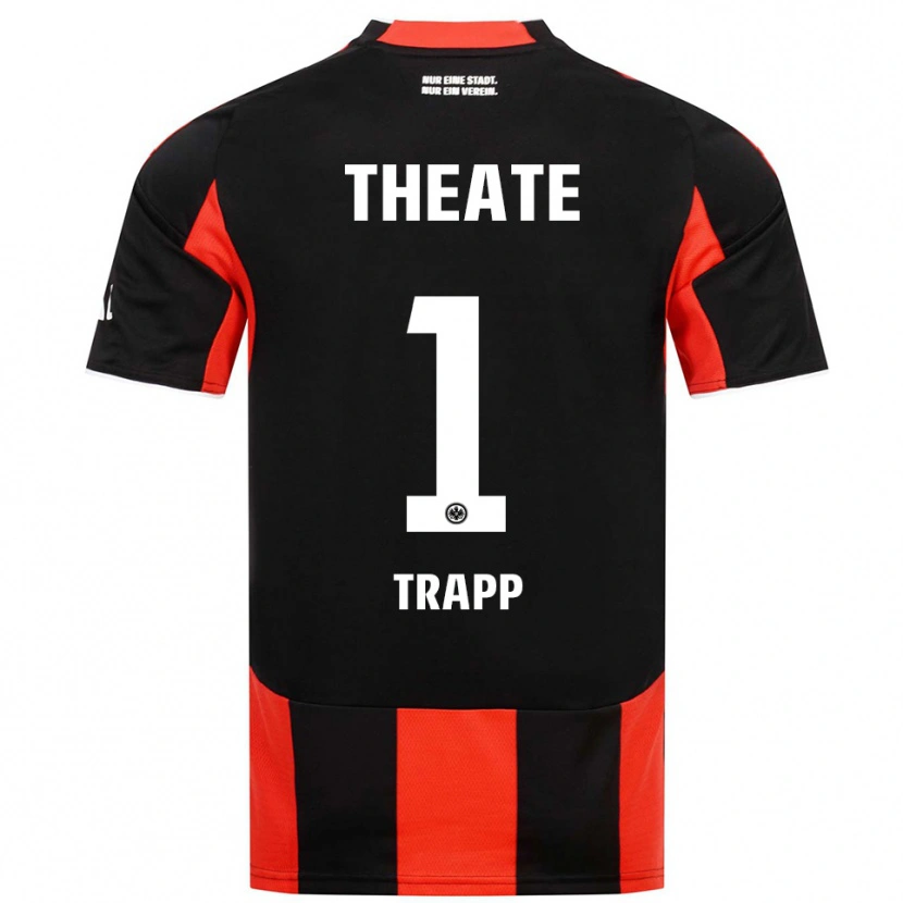 Danxen Men Kevin Trapp #1 Black Red Home Jersey 2025/26 T-Shirt