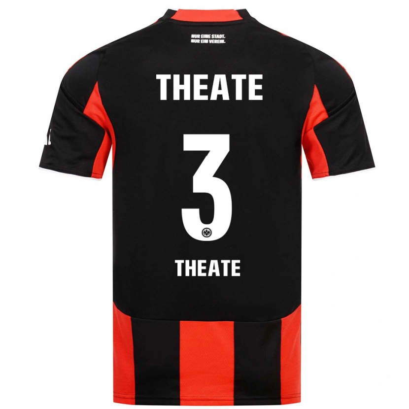 Danxen Men Arthur Theate #3 Black Red Home Jersey 2025/26 T-Shirt