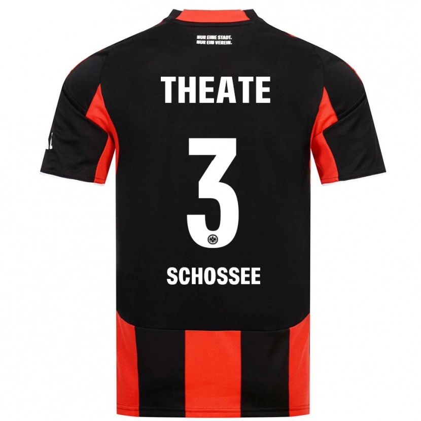 Danxen Men Maurice Schossee #3 Black Red Home Jersey 2025/26 T-Shirt