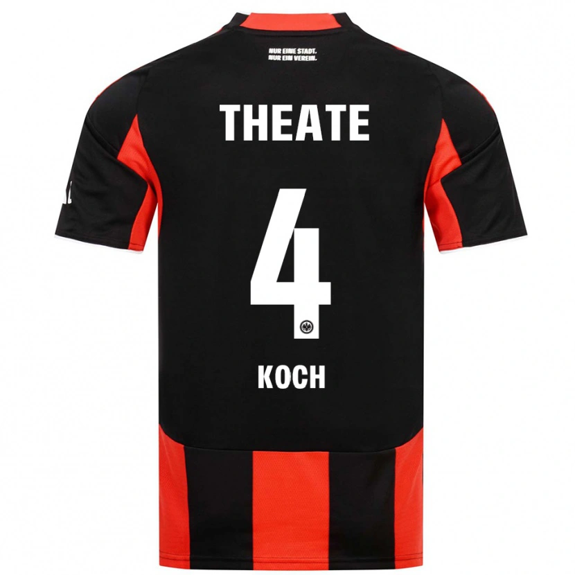 Danxen Men Robin Koch #4 Black Red Home Jersey 2025/26 T-Shirt