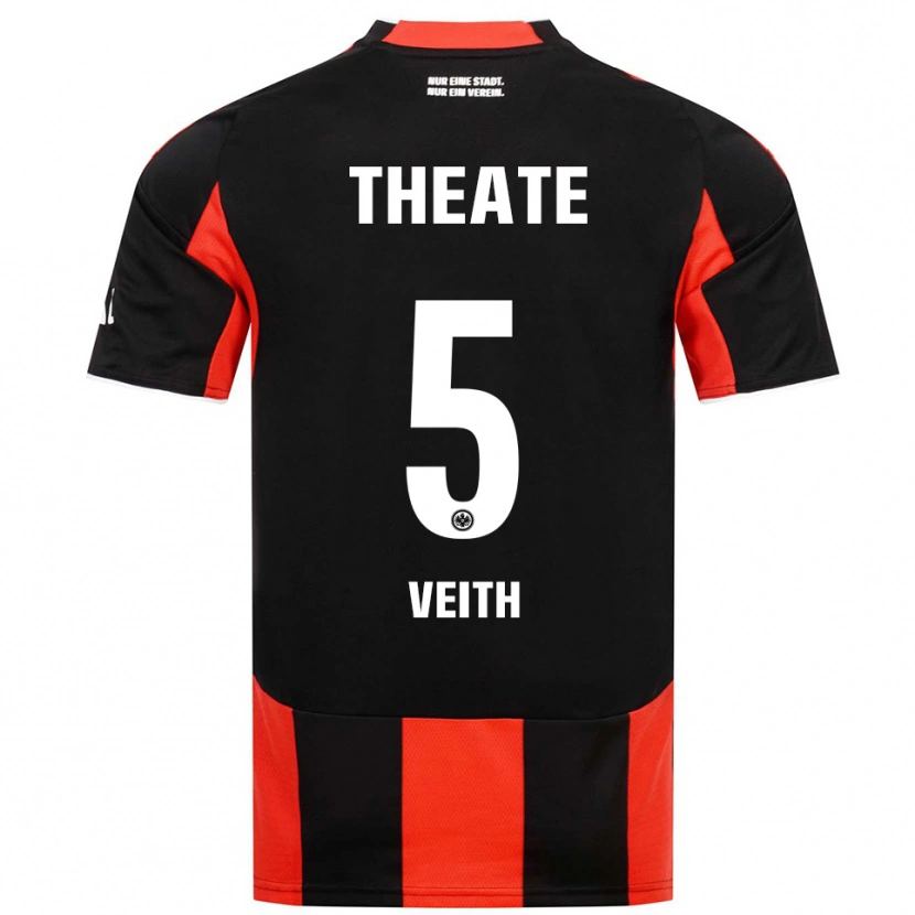 Danxen Men Titus Veith #5 Black Red Home Jersey 2025/26 T-Shirt