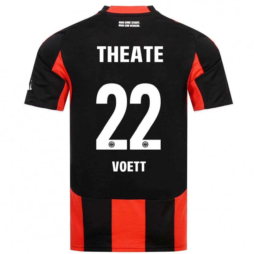 Danxen Men Johannes Vött #22 Black Red Home Jersey 2025/26 T-Shirt