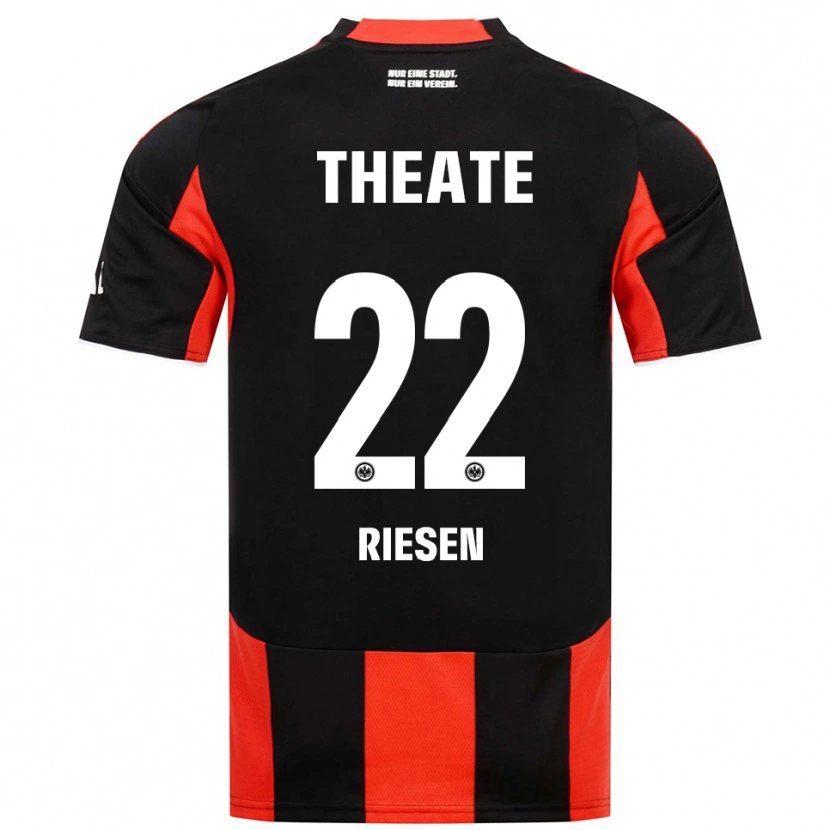 Danxen Men Nadine Riesen #22 Black Red Home Jersey 2025/26 T-Shirt