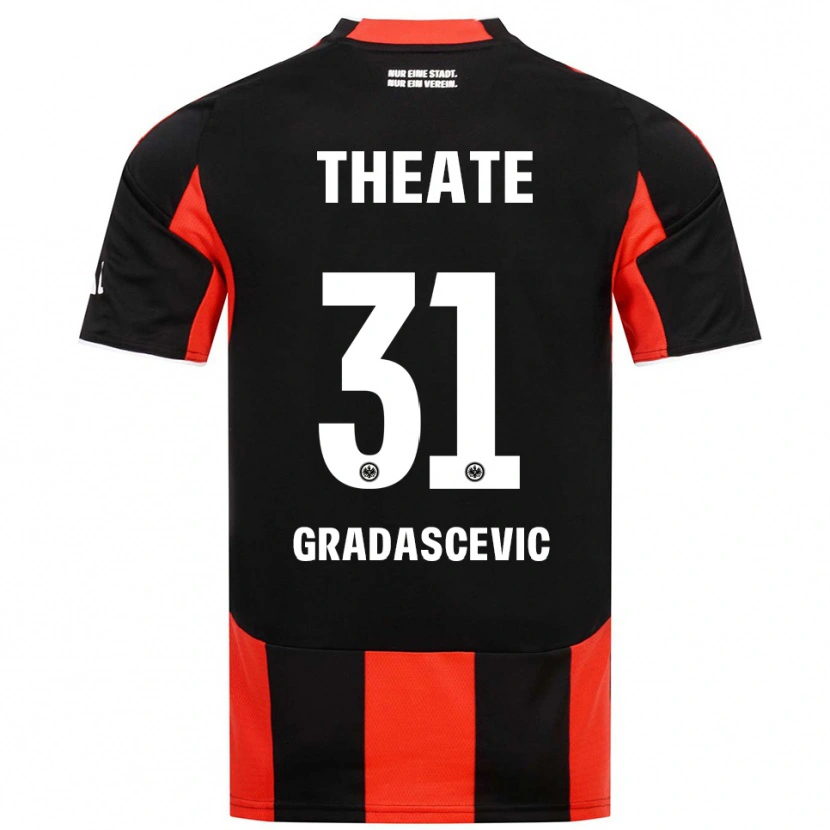Danxen Men Meris Gradascevic #31 Black Red Home Jersey 2025/26 T-Shirt
