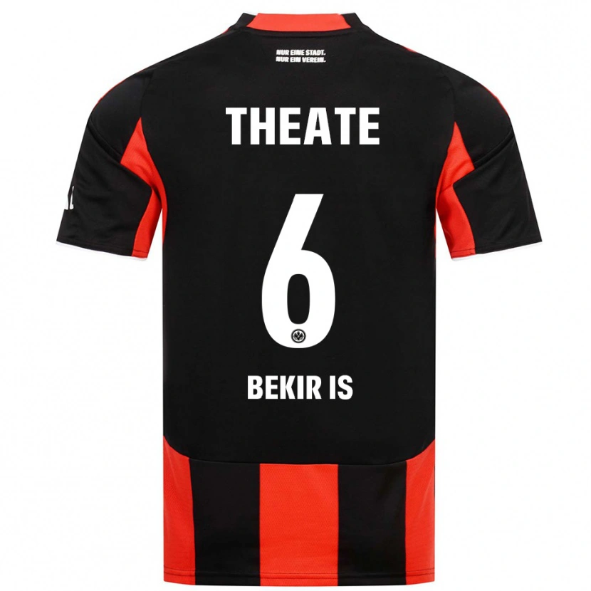 Danxen Men Eba Bekir Is #6 Black Red Home Jersey 2025/26 T-Shirt