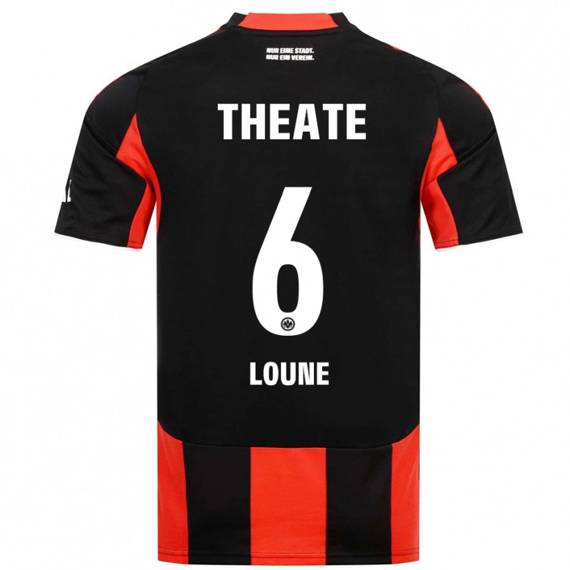 Danxen Men Adam Loune #6 Black Red Home Jersey 2025/26 T-Shirt