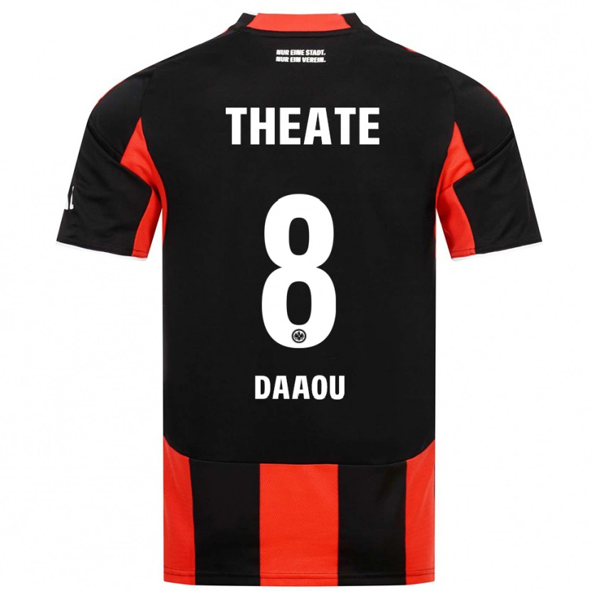 Danxen Men Bilal Daaou #8 Black Red Home Jersey 2025/26 T-Shirt