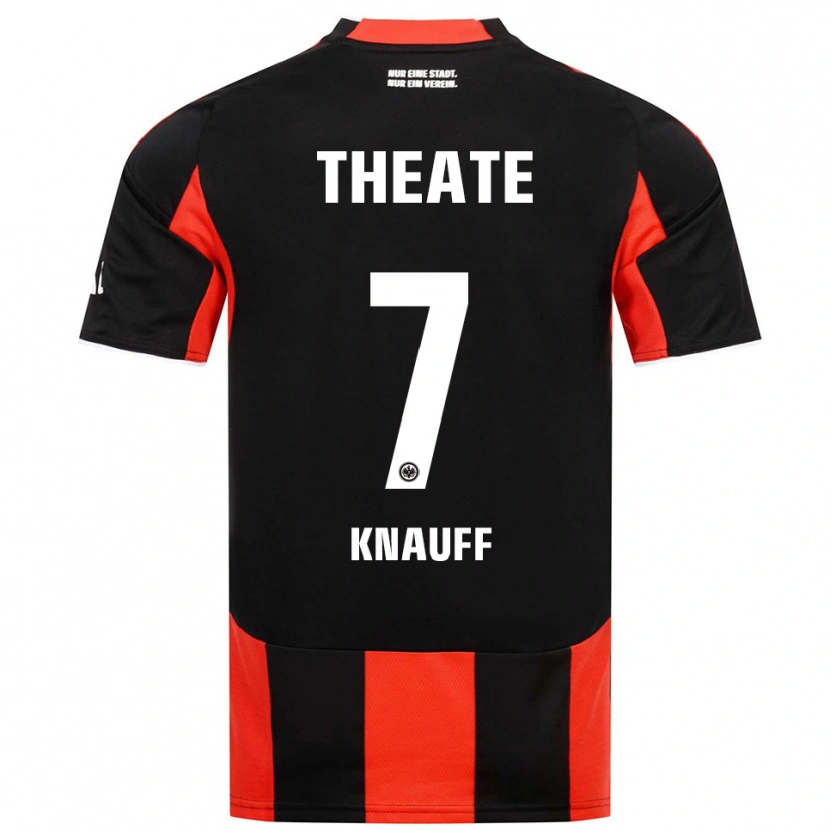 Danxen Men Ansgar Knauff #7 Black Red Home Jersey 2025/26 T-Shirt