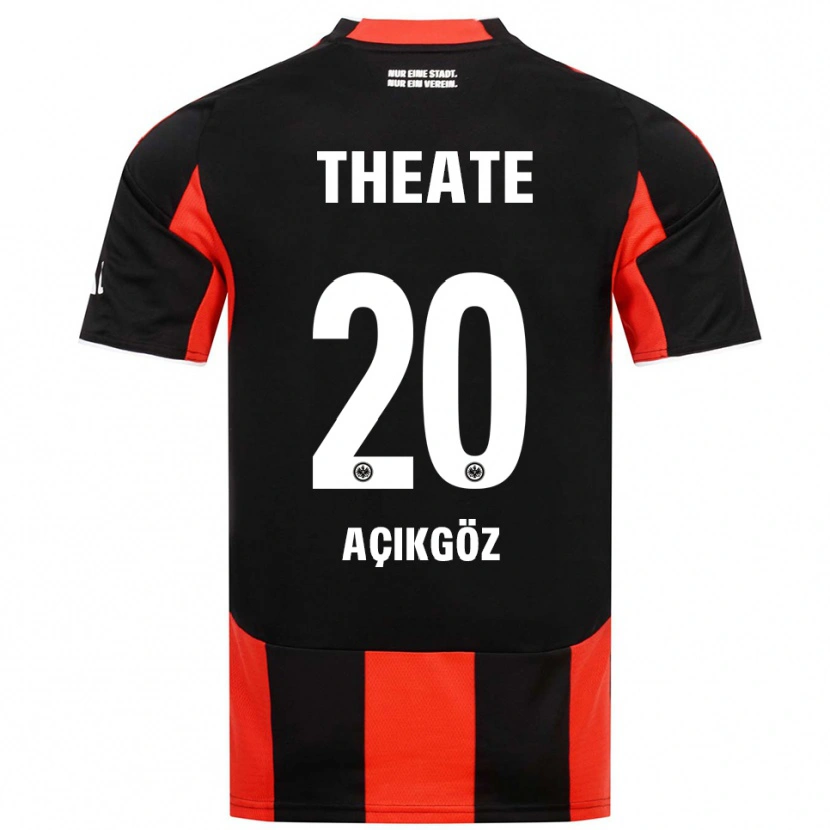 Danxen Men Ilayda Açıkgöz #20 Black Red Home Jersey 2025/26 T-Shirt