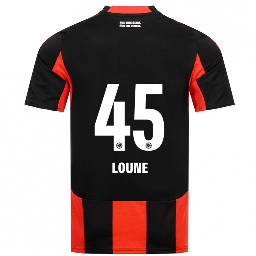 Danxen Men Mehdi Loune #45 Black Red Home Jersey 2025/26 T-Shirt