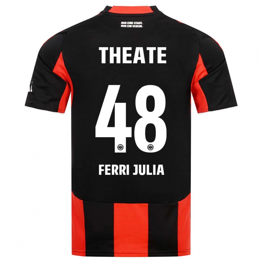 Danxen Men Nacho Ferri #48 Black Red Home Jersey 2025/26 T-Shirt