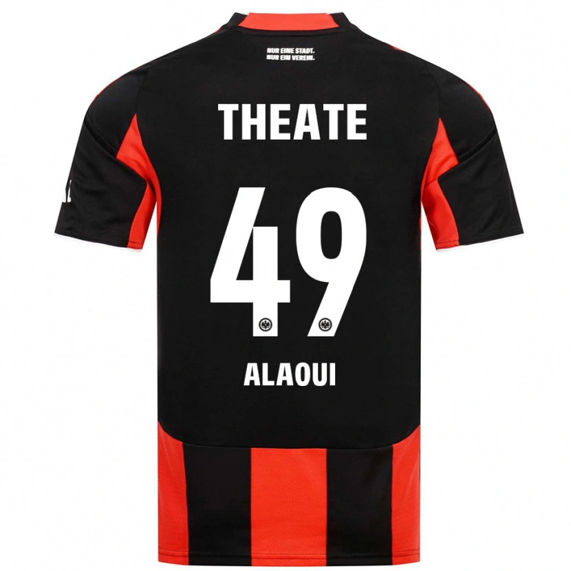 Danxen Men Anas Alaoui #49 Black Red Home Jersey 2025/26 T-Shirt