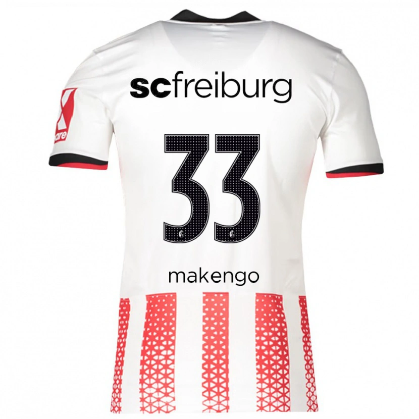 Danxen Men Jordy Makengo #33 White Red Home Jersey 2025/26 T-Shirt