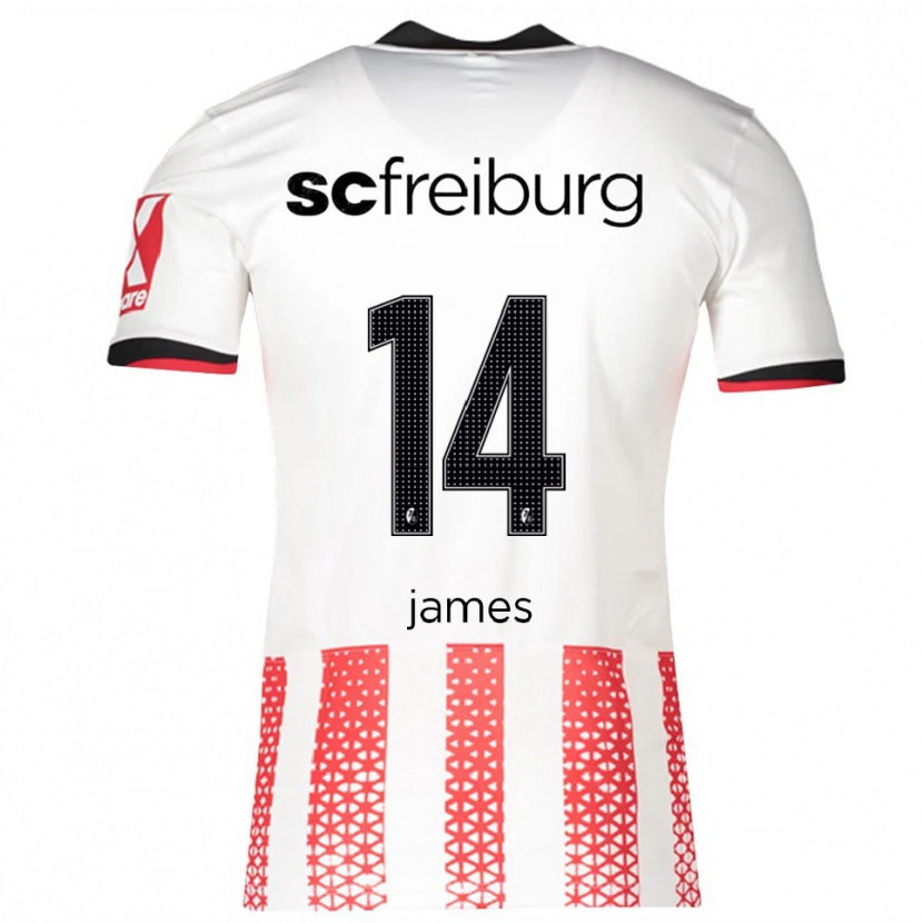 Danxen Men Jack James #14 White Red Home Jersey 2025/26 T-Shirt