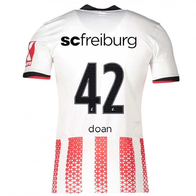 Danxen Men Ritsu Doan #42 White Red Home Jersey 2025/26 T-Shirt
