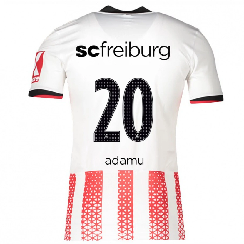 Danxen Men Junior Adamu #20 White Red Home Jersey 2025/26 T-Shirt