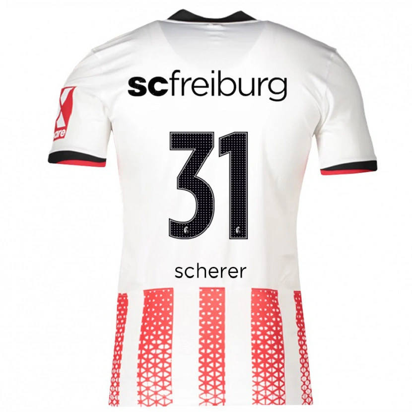 Danxen Men Nora Scherer #31 White Red Home Jersey 2025/26 T-Shirt