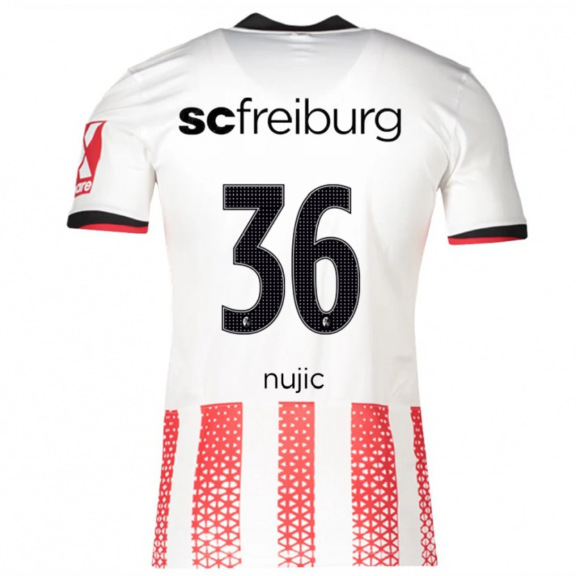 Danxen Men Luka Nujic #36 White Red Home Jersey 2025/26 T-Shirt
