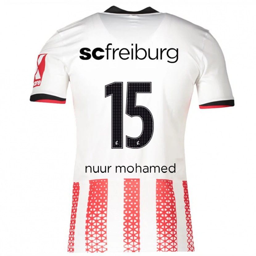Danxen Men Billal Nuur Mohamed #15 White Red Home Jersey 2025/26 T-Shirt