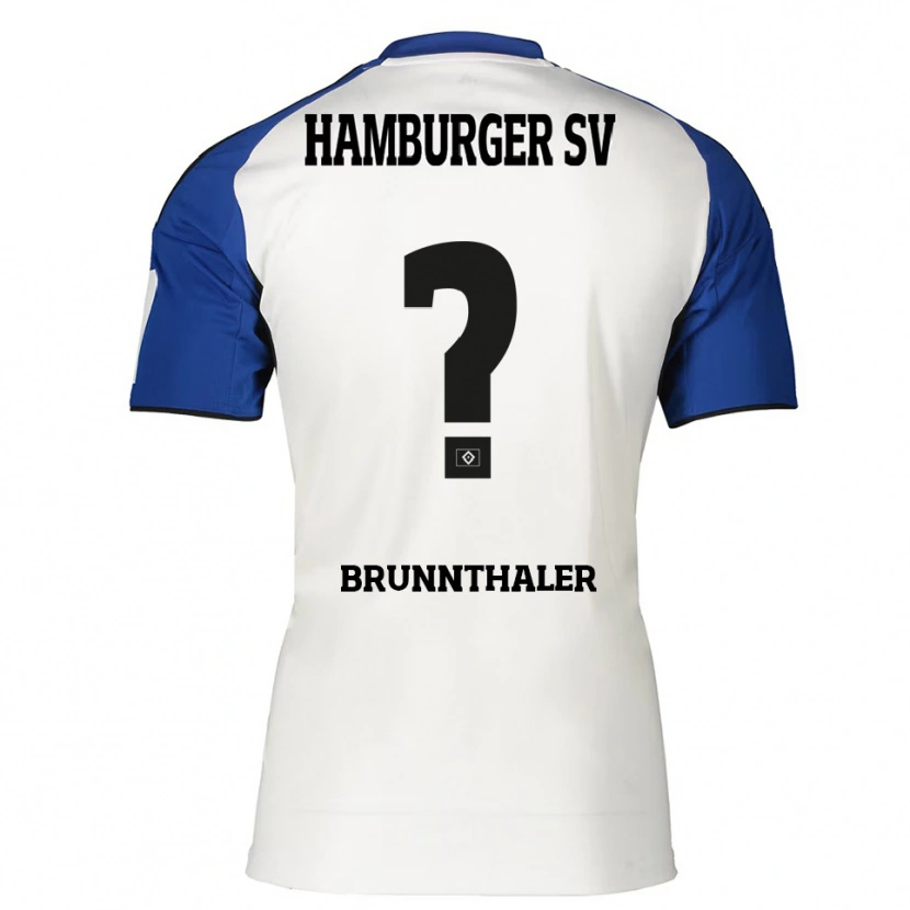 Danxen Men Melanie Brunnthaler #0 White Blue Home Jersey 2025/26 T-Shirt