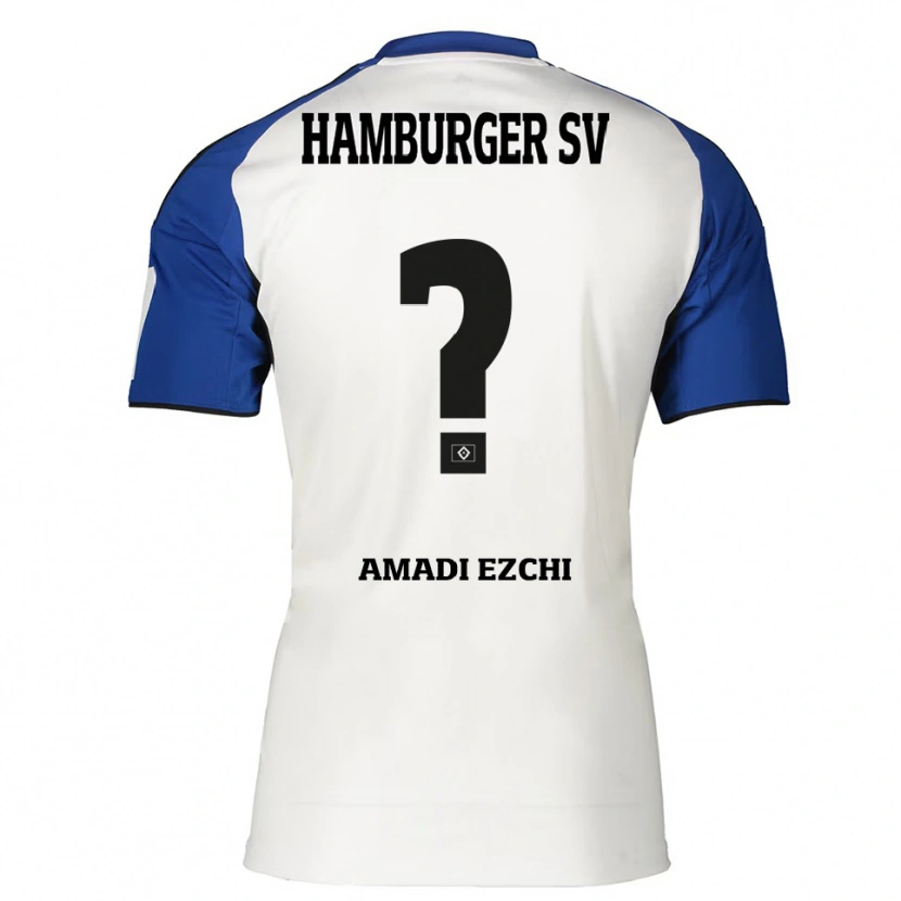 Danxen Men Emmanuel Amadi Ezchi #0 White Blue Home Jersey 2025/26 T-Shirt