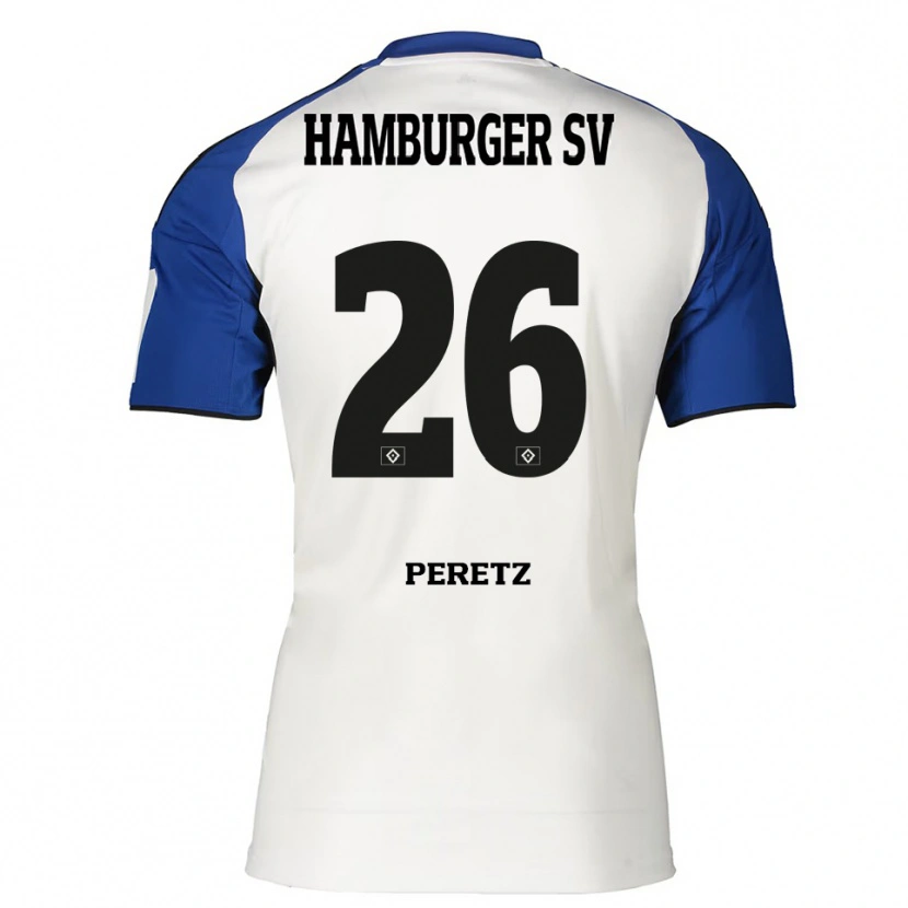 Danxen Men Daniel Peretz #26 White Blue Home Jersey 2025/26 T-Shirt