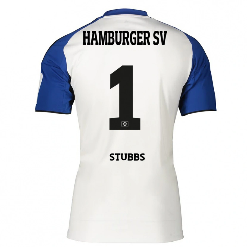 Danxen Men James Stubbs #1 White Blue Home Jersey 2025/26 T-Shirt