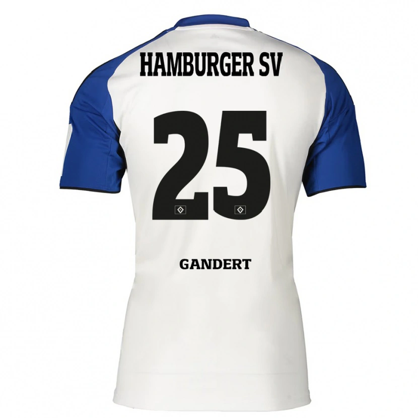 Danxen Men Jeremy Gandert #25 White Blue Home Jersey 2025/26 T-Shirt