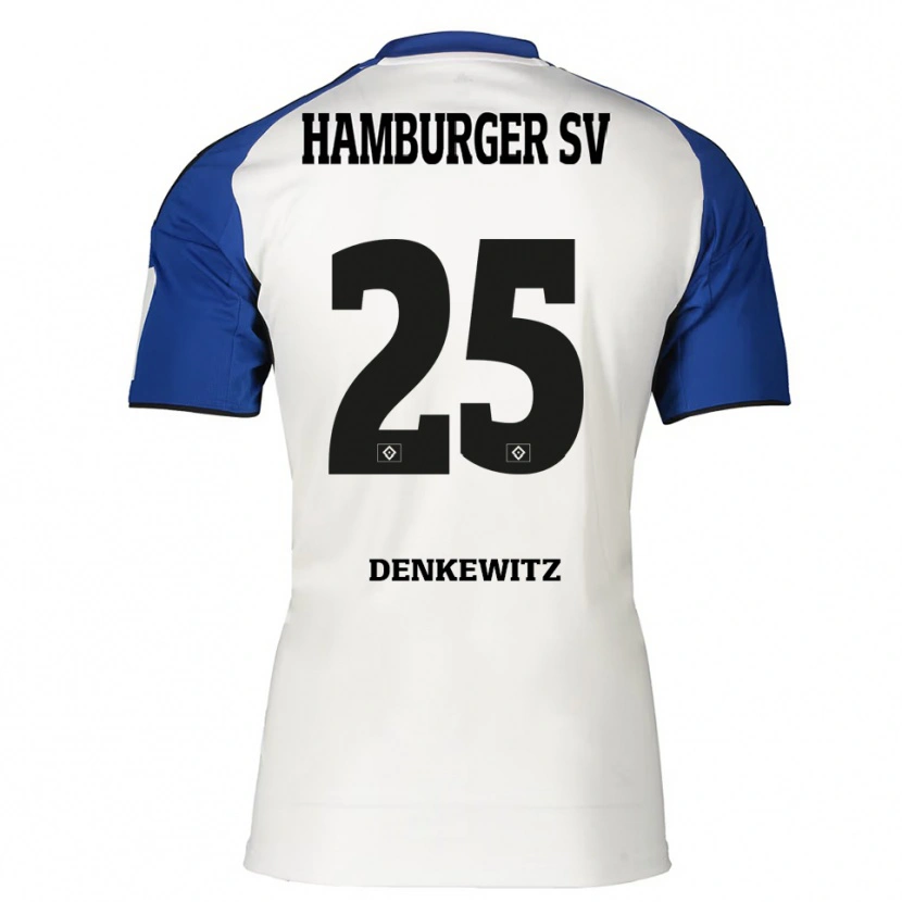 Danxen Men Nick Denkewitz #25 White Blue Home Jersey 2025/26 T-Shirt